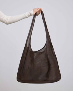 Large Mesh Sacchetto, Coffee Handbags dear-frances 