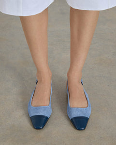 Tia Flats, Denim Leather Tia flats dear-frances 